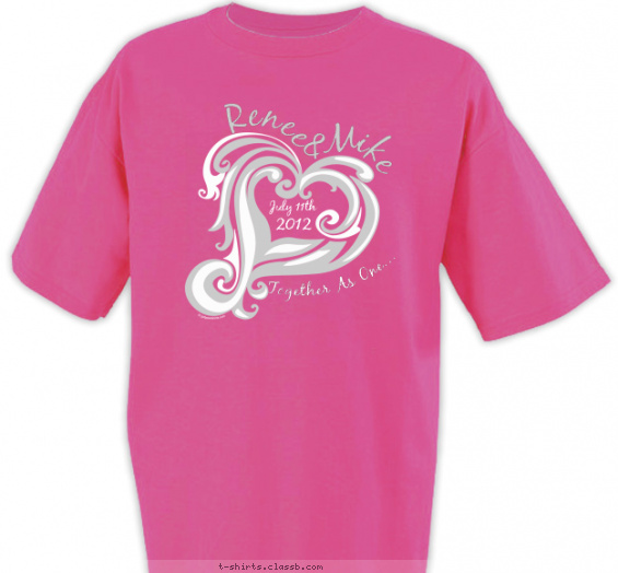 weddings t-shirt design with 2 ink colors - #SP2512