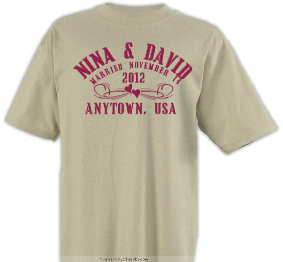 weddings t-shirt design with 1 ink color - #SP2514