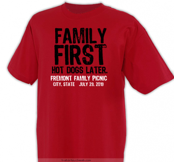 family-reunion t-shirt design with 2 ink colors - #SP2542