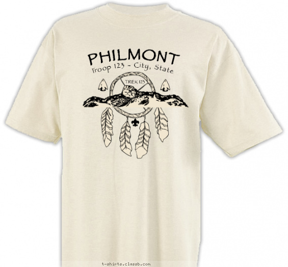 philmont t-shirt design with 1 ink color - #SP2547