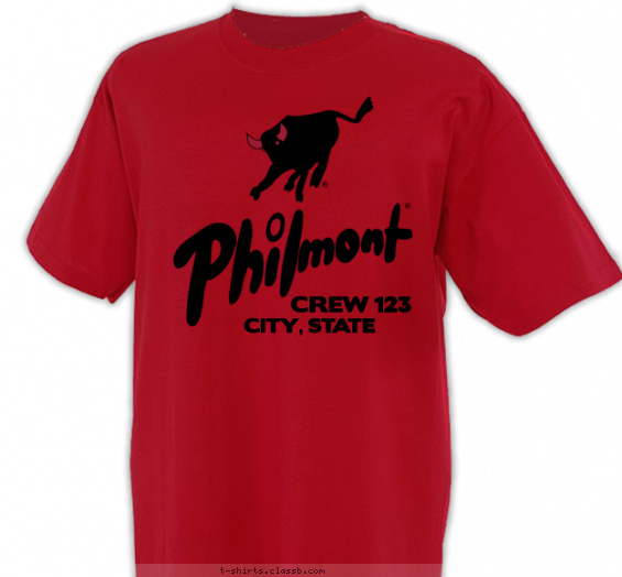 philmont t-shirt design with 1 ink color - #SP2602