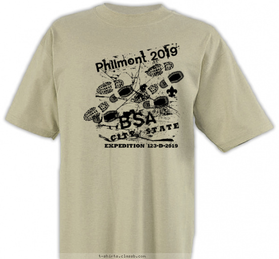 philmont t-shirt design with 1 ink color - #SP2613
