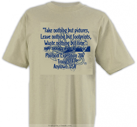 philmont t-shirt design with 1 ink color - #SP2615