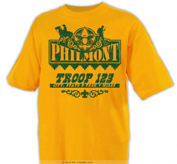 philmont t-shirt design with 1 ink color - #SP2619