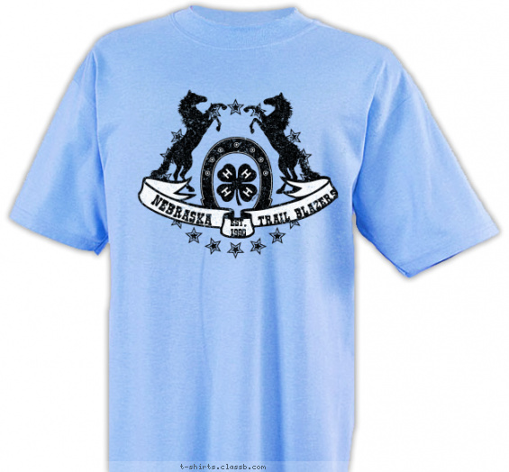 4-h-horse-clubs t-shirt design with 2 ink colors - #SP2678