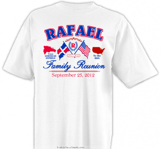 family-reunion t-shirt design with 2 ink colors - #SP2694