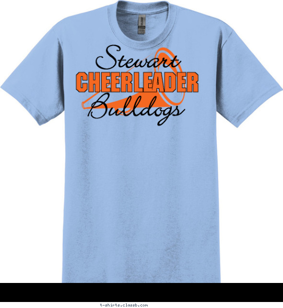 cheerleading t-shirt design with 2 ink colors - #SP270