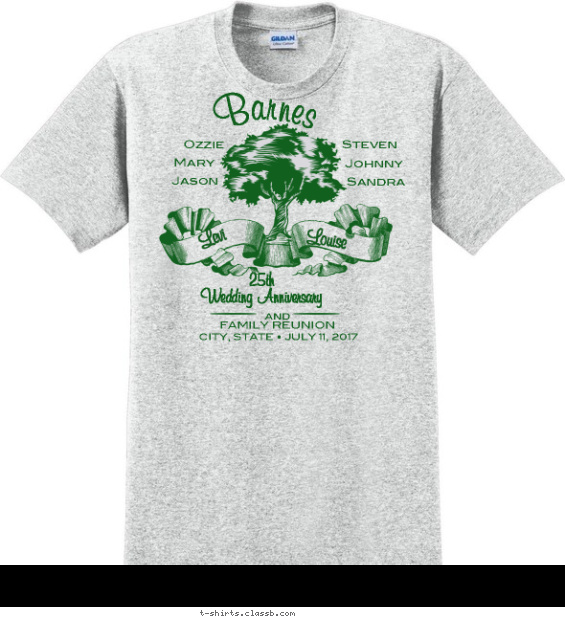 family-reunion t-shirt design with 1 ink color - #SP2727