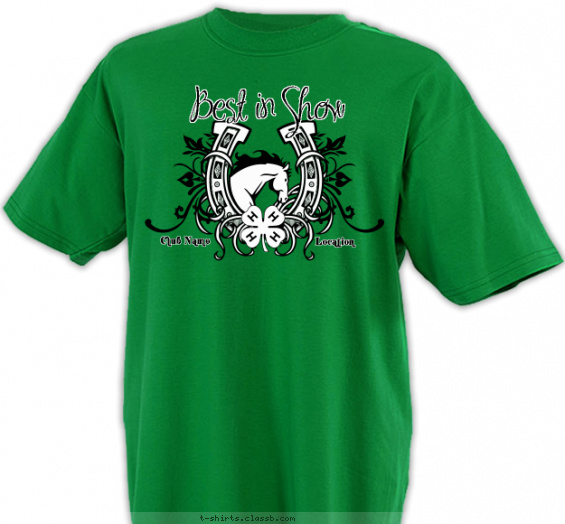 4-h-horse-clubs t-shirt design with 2 ink colors - #SP2784