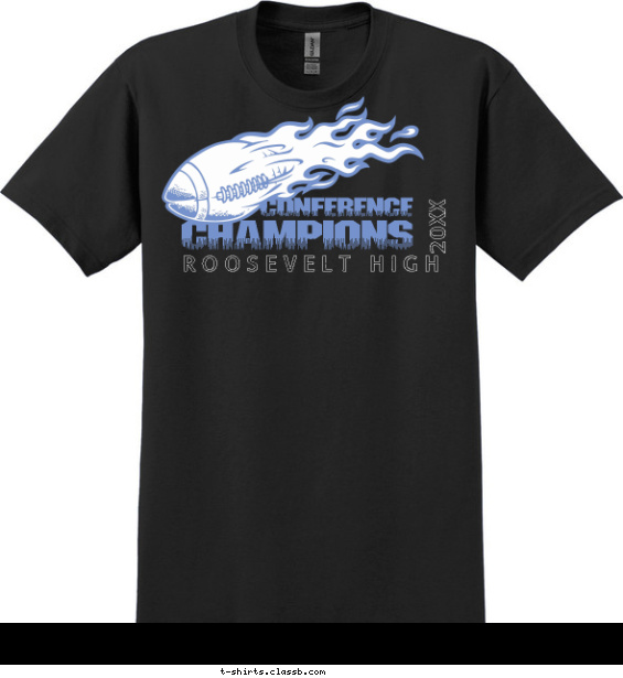 football t-shirt design with 2 ink colors - #SP280