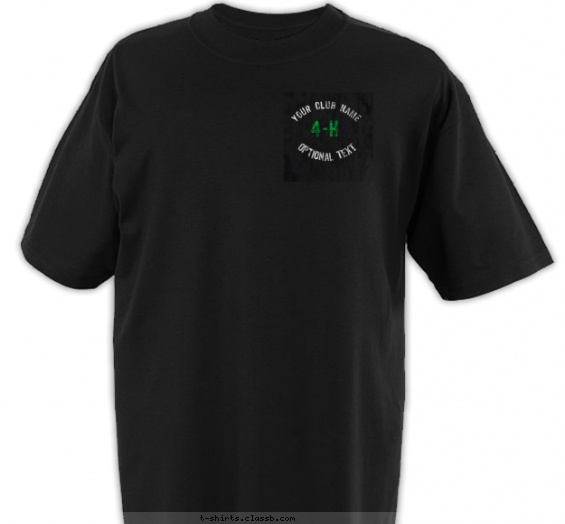 4-h-club t-shirt design with 2 ink colors - #SP2818