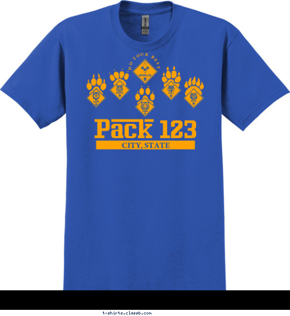 pack t-shirt design with 1 ink color - #SP2863