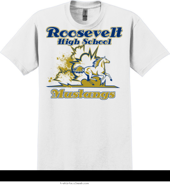 school-spirit t-shirt design with 2 ink colors - #SP2910