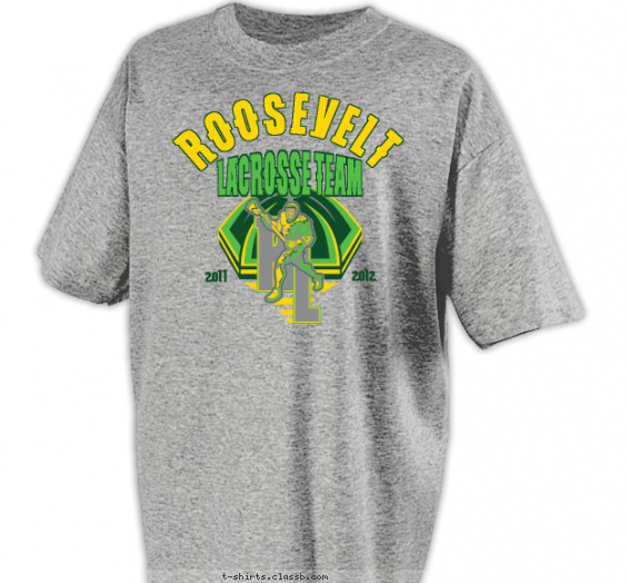 lacrosse t-shirt design with 3 ink colors - #SP2924