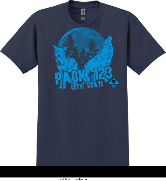 pack t-shirt design with 1 ink color - #SP2947