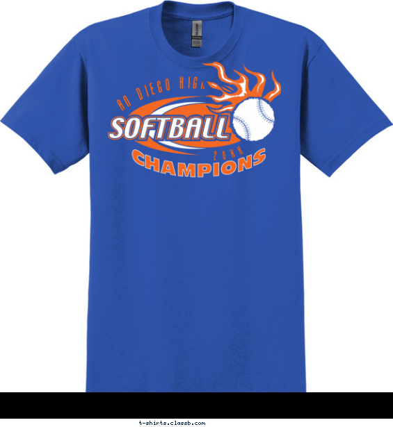 softball t-shirt design with 2 ink colors - #SP295
