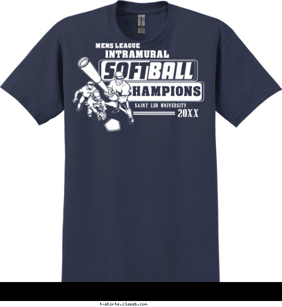 softball t-shirt design with 1 ink color - #SP297