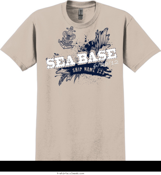 sea-scouts t-shirt design with 2 ink colors - #SP3039