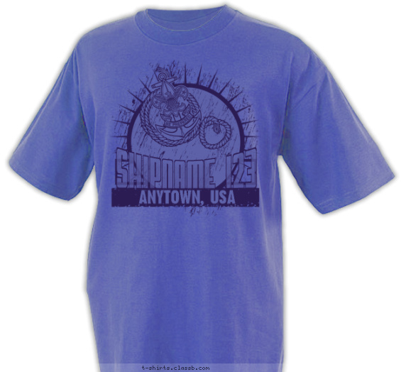 sea-scouts t-shirt design with 1 ink color - #SP3041