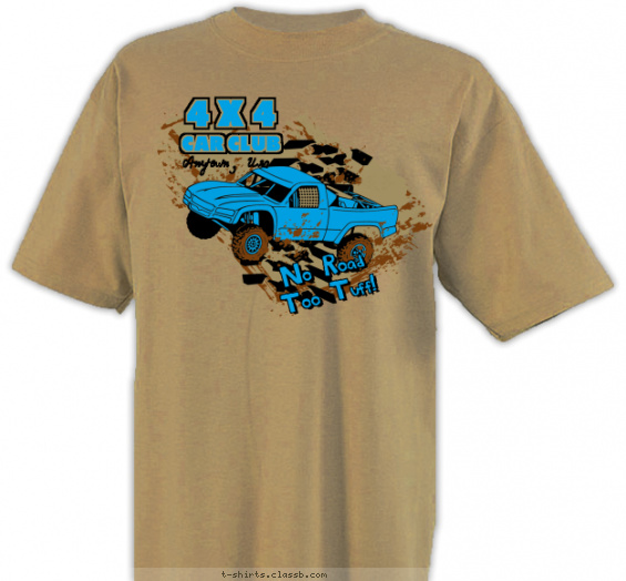 car-club t-shirt design with 3 ink colors - #SP3062