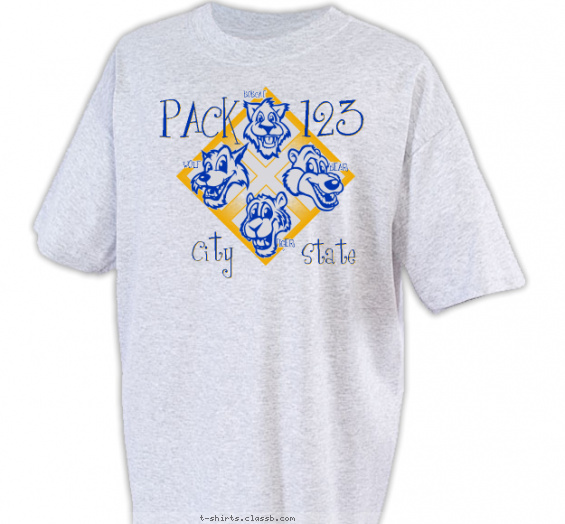 pack t-shirt design with 2 ink colors - #SP31