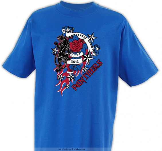 school-spirit t-shirt design with 3 ink colors - #SP3101