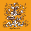 Wing and Skull Car Club