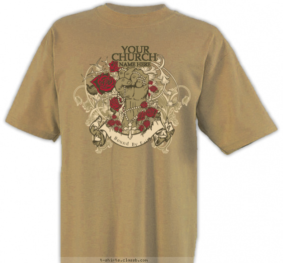 christian-church t-shirt design with 3 ink colors - #SP3170