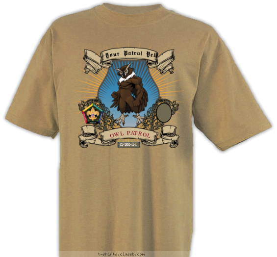 wood-badge-patrol t-shirt design with 3 ink colors - #SP3248