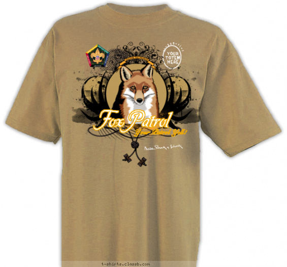 wood-badge-patrol t-shirt design with 3 ink colors - #SP3257