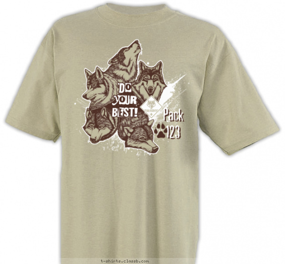 pack t-shirt design with 2 ink colors - #SP3263