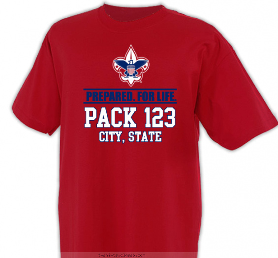 pack t-shirt design with 2 ink colors - #SP3300