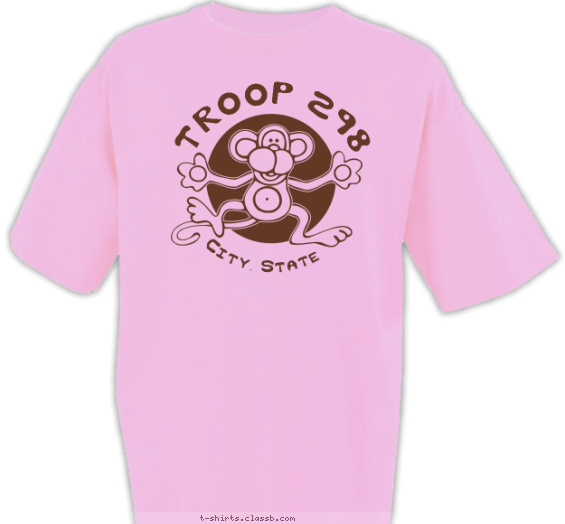 scout-bsa-troop-girl t-shirt design with 1 ink color - #SP341
