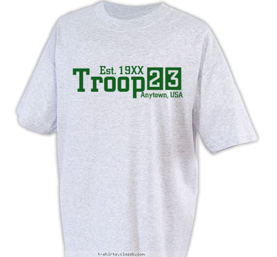 scout-bsa-troop-girl t-shirt design with 1 ink color - #SP346