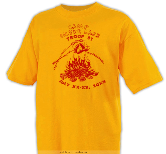 scout-bsa-troop-girl t-shirt design with 1 ink color - #SP347