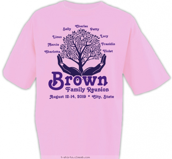 family-reunion t-shirt design with 1 ink color - #SP3480