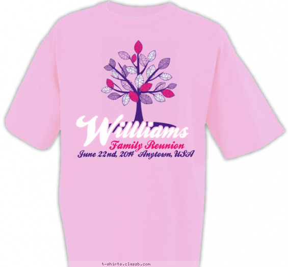 family-reunion t-shirt design with 3 ink colors - #SP3482