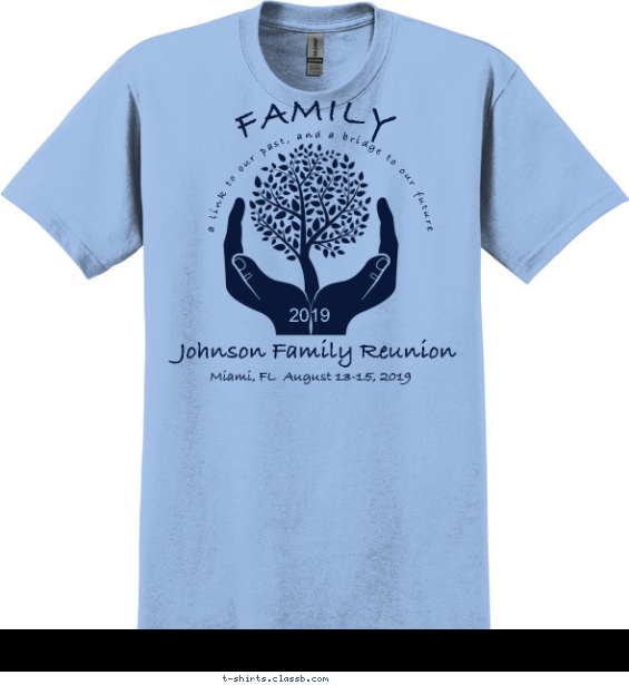 family-reunion t-shirt design with 1 ink color - #SP3485