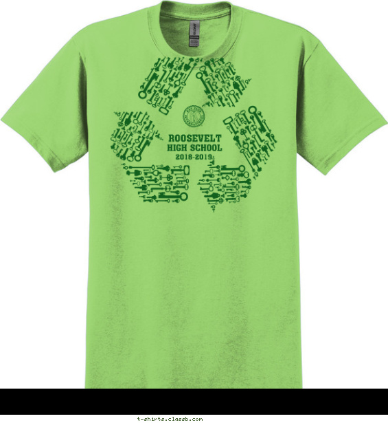key-club t-shirt design with 1 ink color - #SP3497