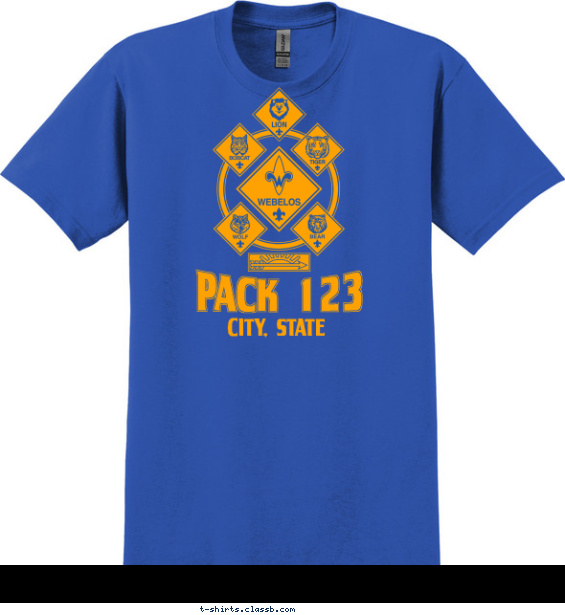 pack t-shirt design with 1 ink color - #SP3523