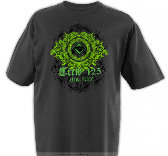 venturing-crew t-shirt design with 2 ink colors - #SP3665