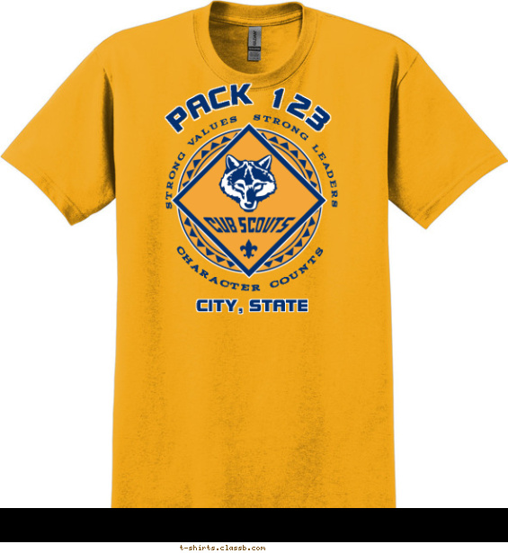 pack t-shirt design with 2 ink colors - #SP3679