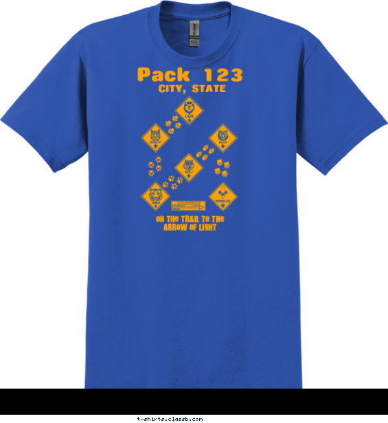 pack t-shirt design with 1 ink color - #SP3681