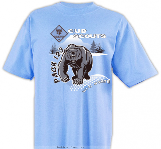 pack t-shirt design with 2 ink colors - #SP3689