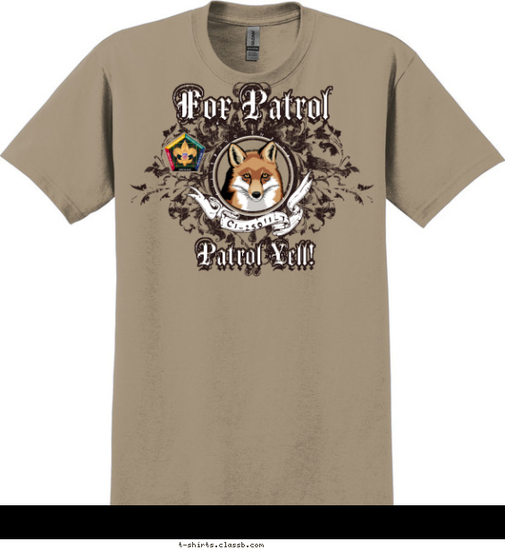 wood-badge-patrol t-shirt design with 6 ink colors - #SP3702