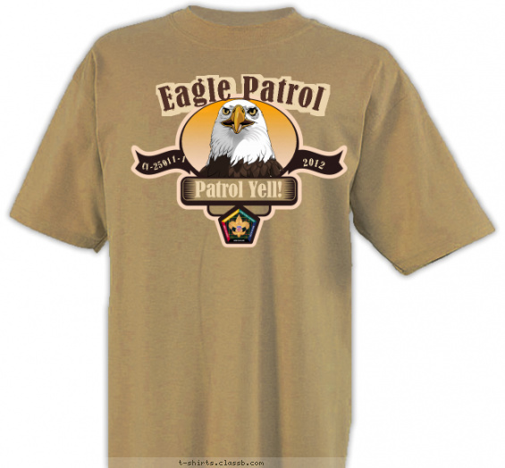 wood-badge-patrol t-shirt design with 6 ink colors - #SP3710