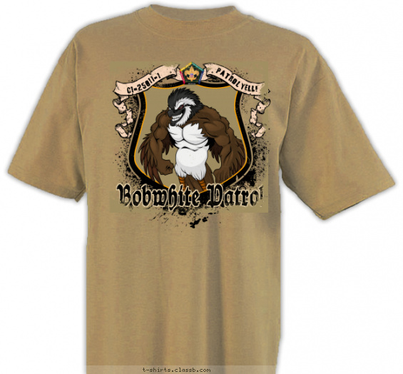 wood-badge-patrol t-shirt design with 6 ink colors - #SP3716