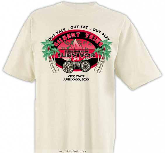 family-reunion t-shirt design with 3 ink colors - #SP372
