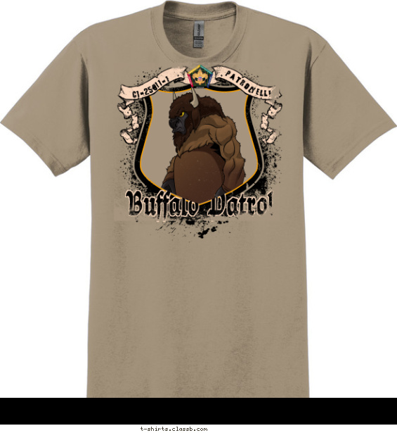 wood-badge-patrol t-shirt design with 6 ink colors - #SP3720