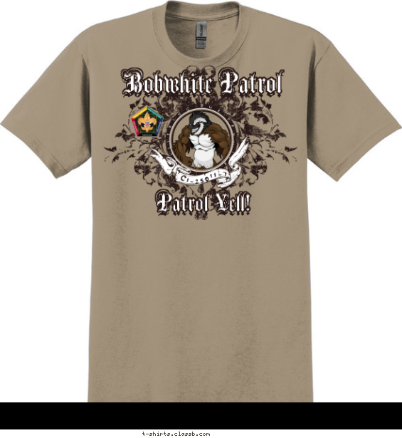 wood-badge-patrol t-shirt design with 6 ink colors - #SP3723